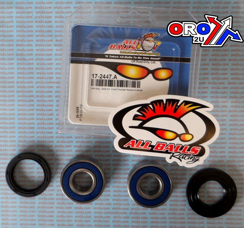 WHEEL BEARING KIT FRONT 04-16 TRIUMPH ROCKET/TIGER/T-BIRD, ALLBALLS 25-1558 ROAD thumbnail 2