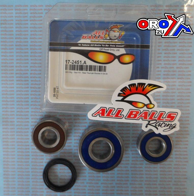 WHEEL BEARING KIT FRONT 04-16 TRIUMPH TIGER/ROCKET/T-BIRD, ALLBALLS 25-1588 ROAD thumbnail 2