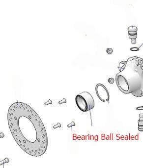 WHEEL BEARING KIT FRONT & REAR 09-22 POLARIS, ALLBALLS 25-1628 ATV thumbnail 2