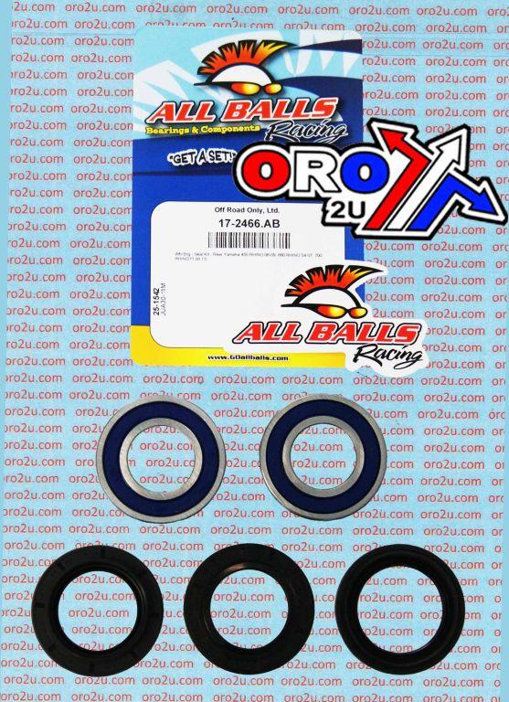 WHEEL BEARING KIT FRONT & REAR 04-16 YAM YXZ/RHINO, ALLBALLS 25-1542 ATV thumbnail 2