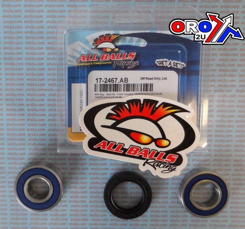 WHEEL BEARING KIT FRONT 04-06 YAM PROHALUER 700/1000, ALLBALLS 25-1543 ATV thumbnail 2