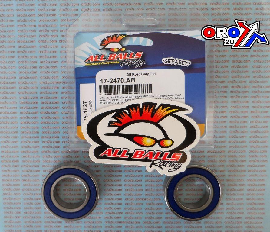 WHEEL BEARING KIT REAR 03-09 BUELL, ALLBALLS 25-1627 ROAD thumbnail 2