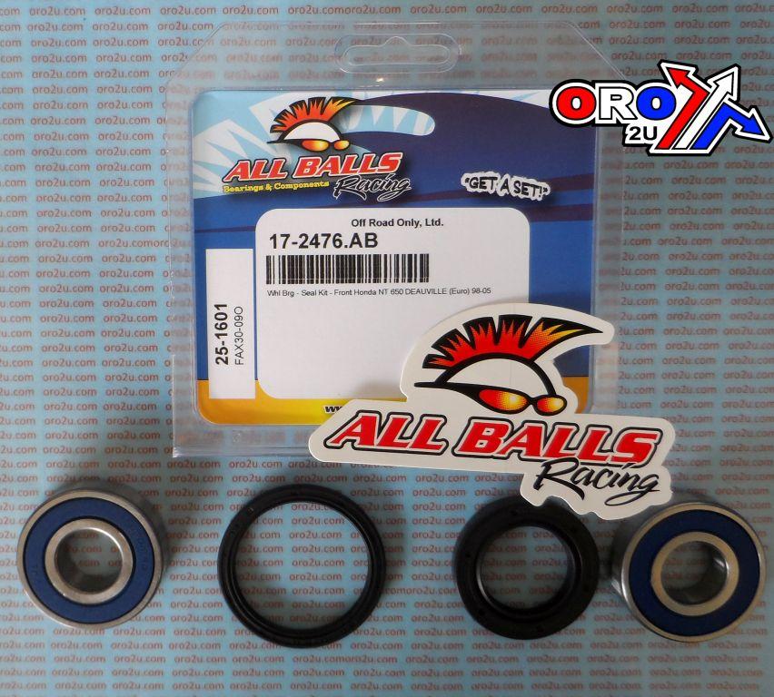 WHEEL BEARING KIT FRONT 98-05 BMW K1200GT/HON NT650, ALLBALLS 25-1601 ROAD thumbnail 2