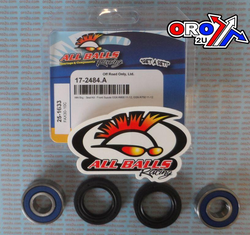WHEEL BEARING KIT FRONT 11-12 SUZ GSX-R600/750, ALLBALLS 25-1633 ROAD thumbnail 2