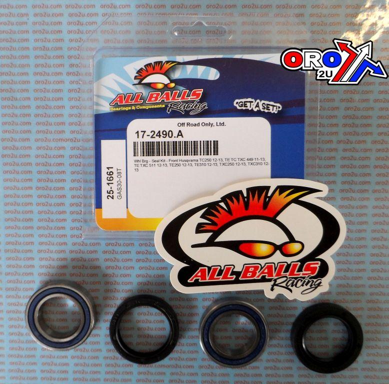 WHEEL BEARING KIT FRONT 12-13 HUSKY CR/TC/TE/TX/WR, ALLBALLS 25-1661 DIRT thumbnail 2