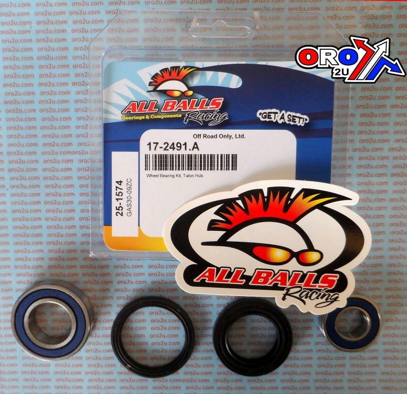 WHEEL BEARING KIT FRONT 00-07 HON XR650R TALON WHEEL, ALLBALLS 25-1574 ROAD/DIRT thumbnail 2