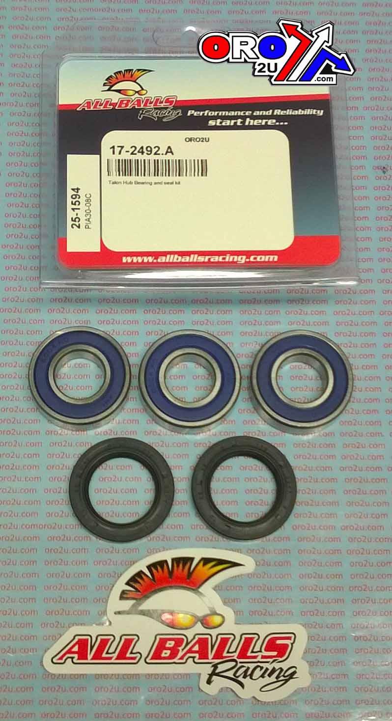 WHEEL BEARING KIT 96-12 HON/KAW/SUZ/YAM 80-100 TALON WHEEL, ALLBALLS 25-1594 DIRT thumbnail 2