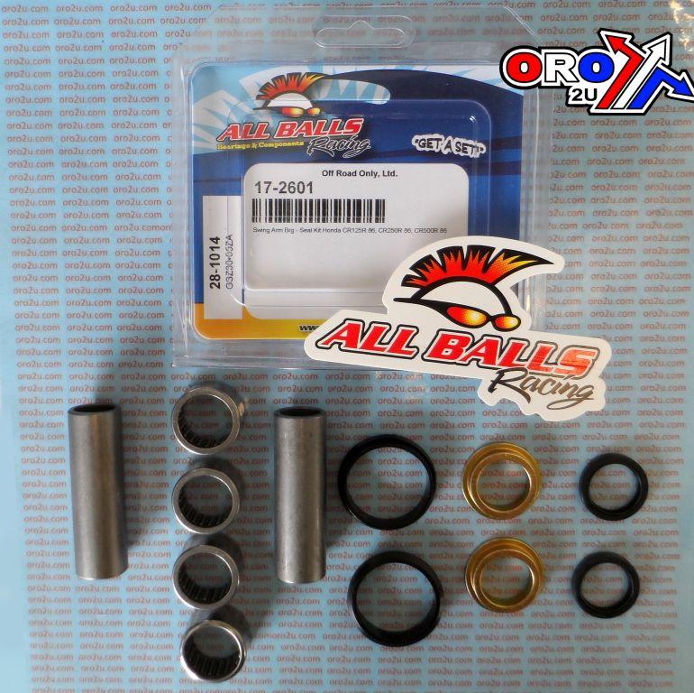 SWINGARM BEARING KIT ALLBALLS, ALLBALLS 28-1014 HONDA CR 125/250/500 1986 thumbnail 2