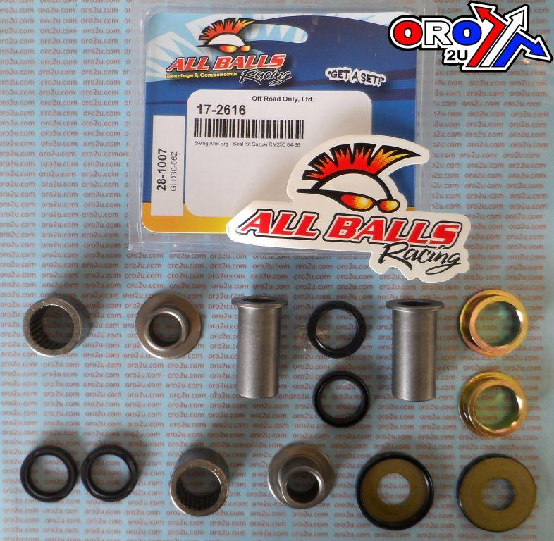 SWINGARM BEARING KIT ALLBALLS, ALLBALLS 28-1007 SUZUKI RM80 82-85 thumbnail 2