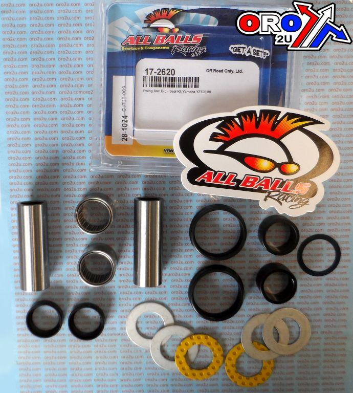 SWINGARM BEARING KIT ALLBALLS, ALLBALLS 28-1024 YAMAHA YZ125 1986 thumbnail 3