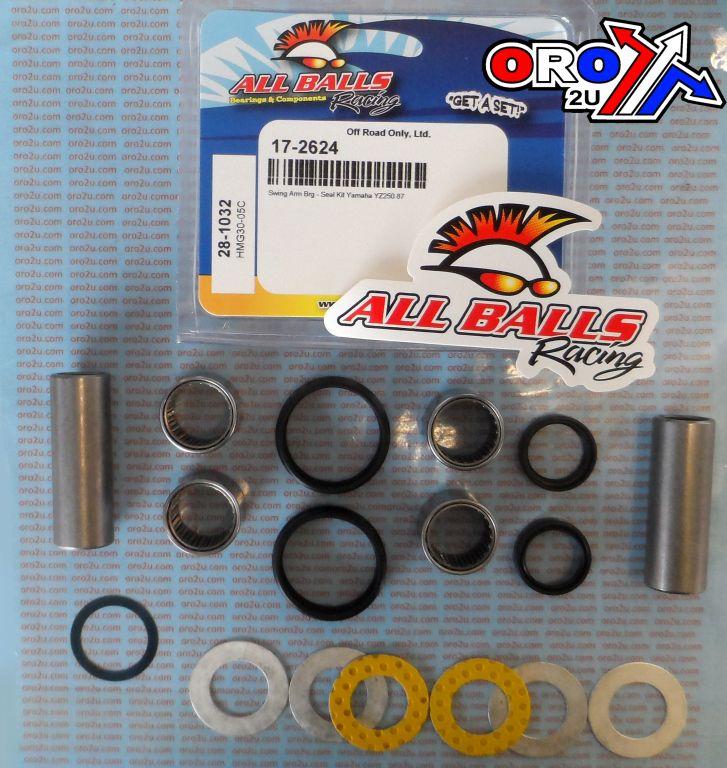 SWINGARM BEARING KIT ALLBALLS, ALLBALLS 28-1032 YAMAHA YZ250 1987 thumbnail 2