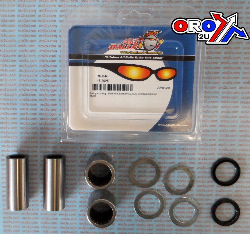 SWINGARM BEARING KIT ALLBALLS, ALLBALLS 28-1164 KAWASAKI KL250 00-10 thumbnail 2