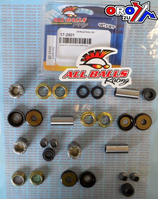 NO LONGER MADE.SWINGARM LINKAGE KIT CR80R, ALLBALLS 27-1111 HONDA 85-87 thumbnail 2