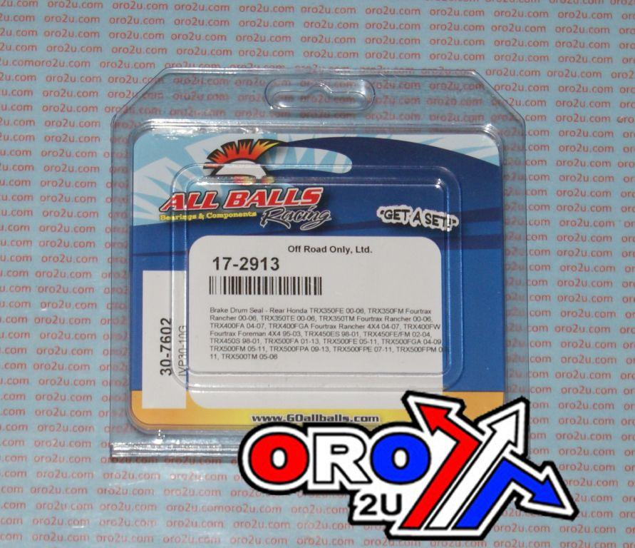 REAR BRAKE DRUM SEAL ATV, ALLBALLS 30-7602 TRX350 500 41x76x19 thumbnail 3