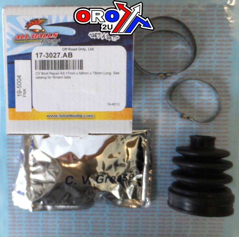 CV BOOT KIT HONDA/KAW IN.BO, ALLBALLS 19-5004 SIZE 17x58x78 thumbnail 2