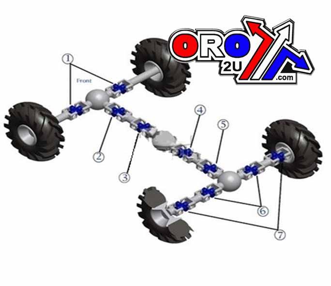 UNIVERSAL JOINT KAWASAKI, BRONCO AT-08496 thumbnail 3