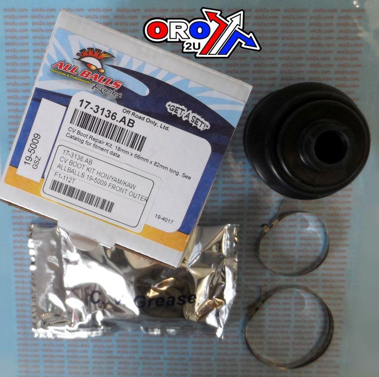 CV BOOT KIT HON/YAM/KAW, ALLBALLS 19-5009 FRONT OUTER thumbnail 2