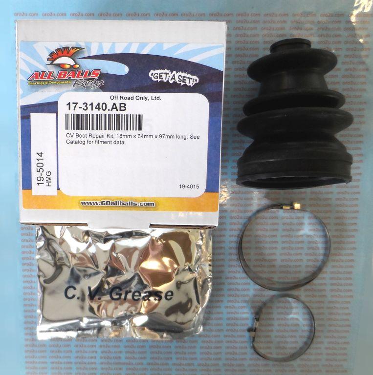 CV BOOT KIT KAWASAKI ATV, ALLBALLS 19-5014 FRONT OUTER thumbnail 2