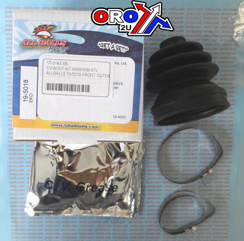 CV BOOT KIT KAW/YAM ATV, ALLBALLS 19-5018 FRONT OUTER thumbnail 2