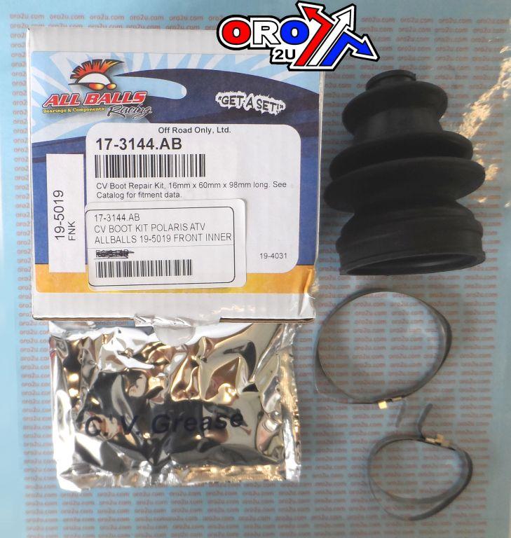 CV BOOT KIT POLARIS ATV FR.IN, ALLBALLS 19-5019 SIZE 16x60x98 thumbnail 2