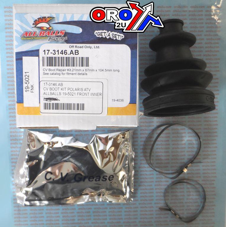 CV BOOT KIT POLARIS ATV, ALLBALLS 19-5021 FRONT INNER thumbnail 2