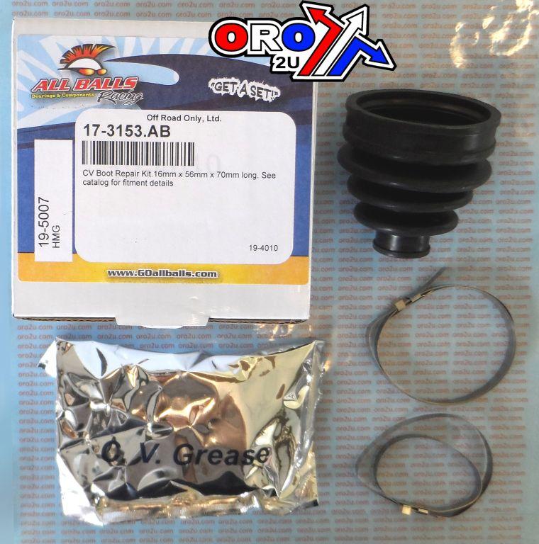 CV BOOT KIT HONDA TRX420 500, ALLBALLS 19-5007 SIZE 16x56x70 thumbnail 2