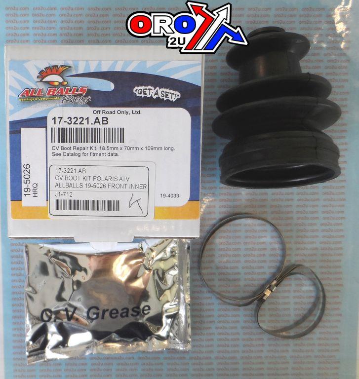 CV BOOT KIT POLARIS ATV, ALLBALLS 19-5026 FRONT INNER thumbnail 2