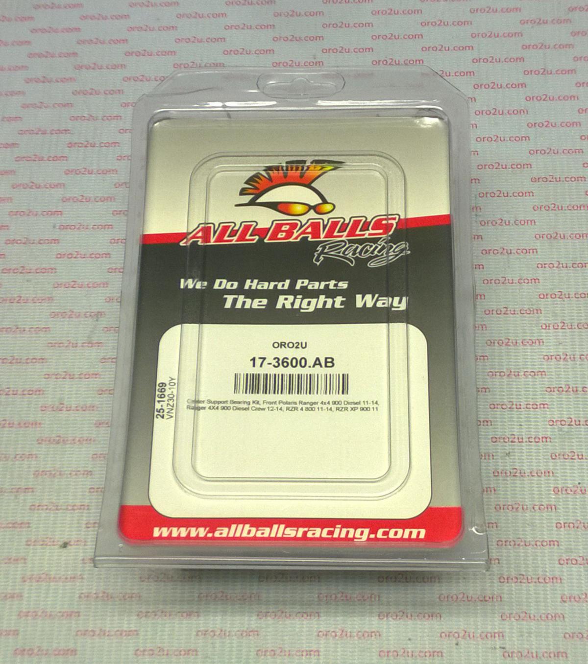 DRIVE SHAFT SUPPORT BEARING, ALLBALLS 25-1669 thumbnail 3