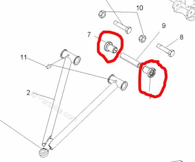 BUSH KIT /8PC OEM 5436832 thumbnail 2