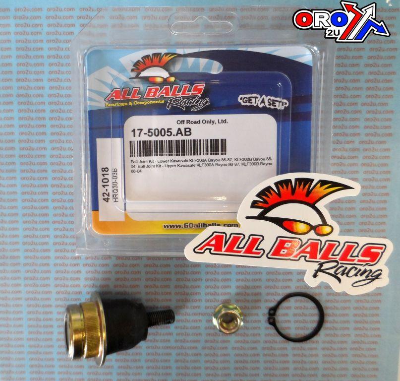 UPPER, LOWER BALL JOINT KIT, ALLBALLS 42-1018 KAWASAKI KLF thumbnail 2