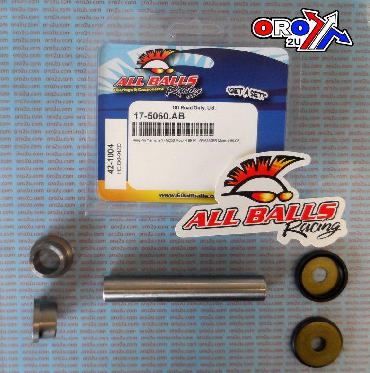 KING PIN SET ALLBALLS 42-1004, YAMAHA YFM350ER Moto-4 89-95 thumbnail 2