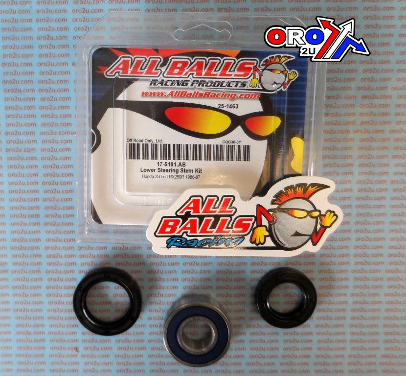 LOWER STEERING BEARING KIT, HONDA TRX250R 86-87, ALLBALLS 25-1463 thumbnail 2