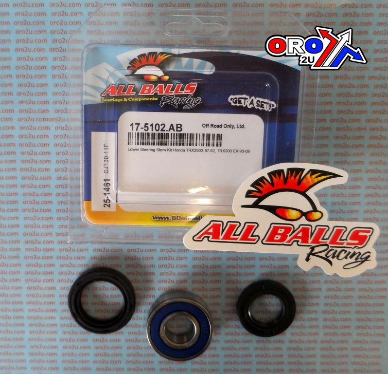 LOWER STEERING BEARING KIT, ALLBALLS 25-1461 TRX250/300 thumbnail 2