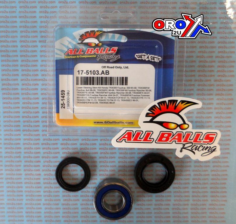 LOWER STEERING BEARING KIT, ALLBALLS 25-1459 TRX300-450 thumbnail 3