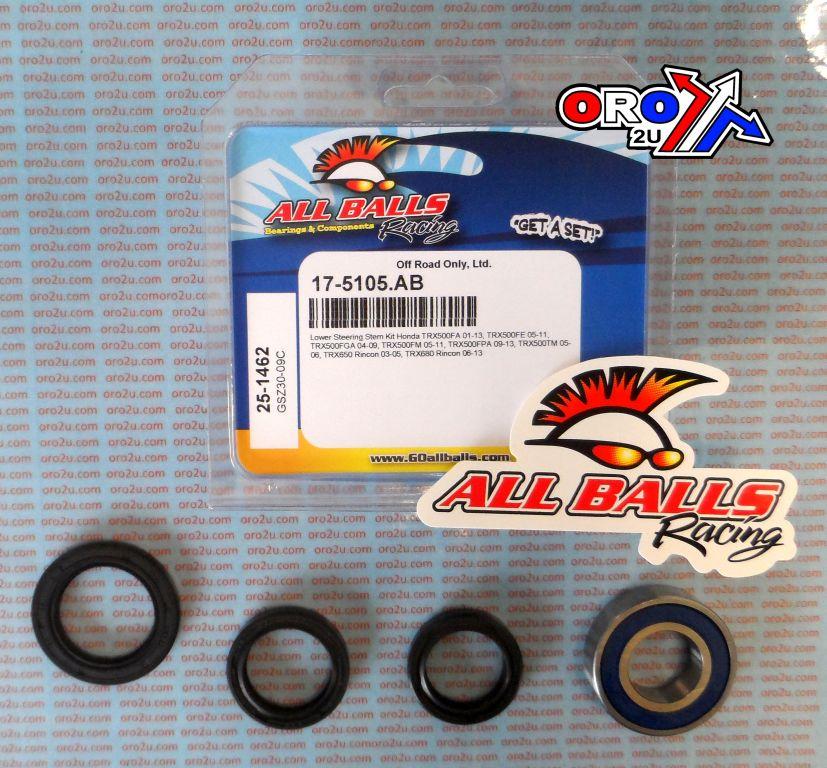 LOWER STEERING BEARING KIT, ALLBALLS 25-1462 thumbnail 2