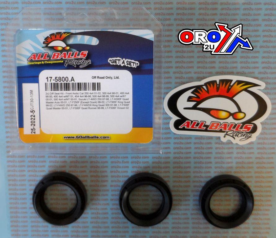 DIFFERENTIAL SEAL KIT LT-F, ALLBALLS 25-2022-5 ARCTIC CAT, OLD No. 17-5800.AB thumbnail 2
