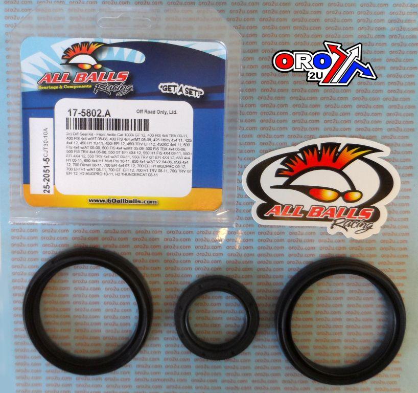DIFFERENTIAL SEAL KIT A-CAT, ALLBALLS 25-2051-5 Arctic Cat thumbnail 2