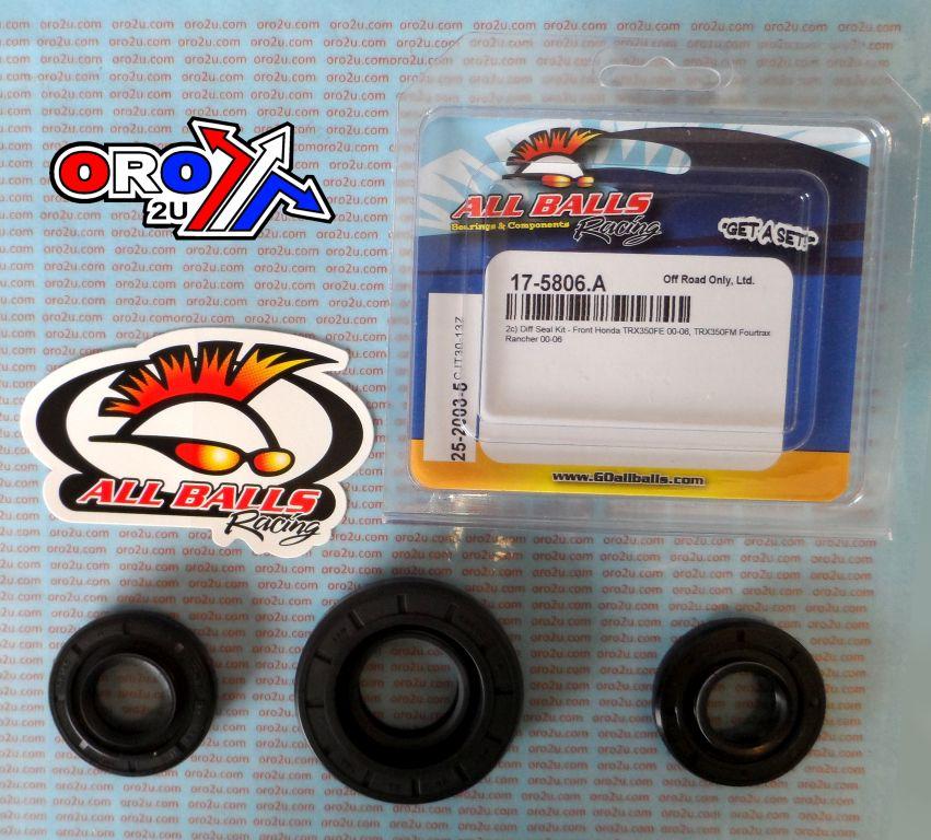 DIFFERENTIAL SEAL KIT TRX350, ALLBALLS 25-2003-5 HONDA ATV thumbnail 2
