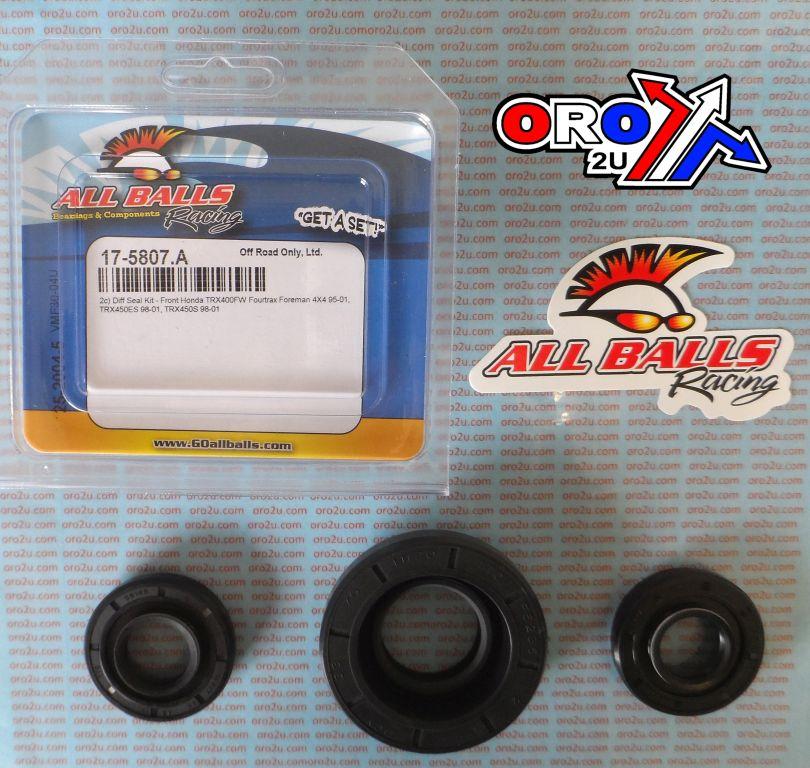 DIFFERENTIAL SEAL KIT TRX400, ALLBALLS 25-2004-5 HONDA ATV thumbnail 2