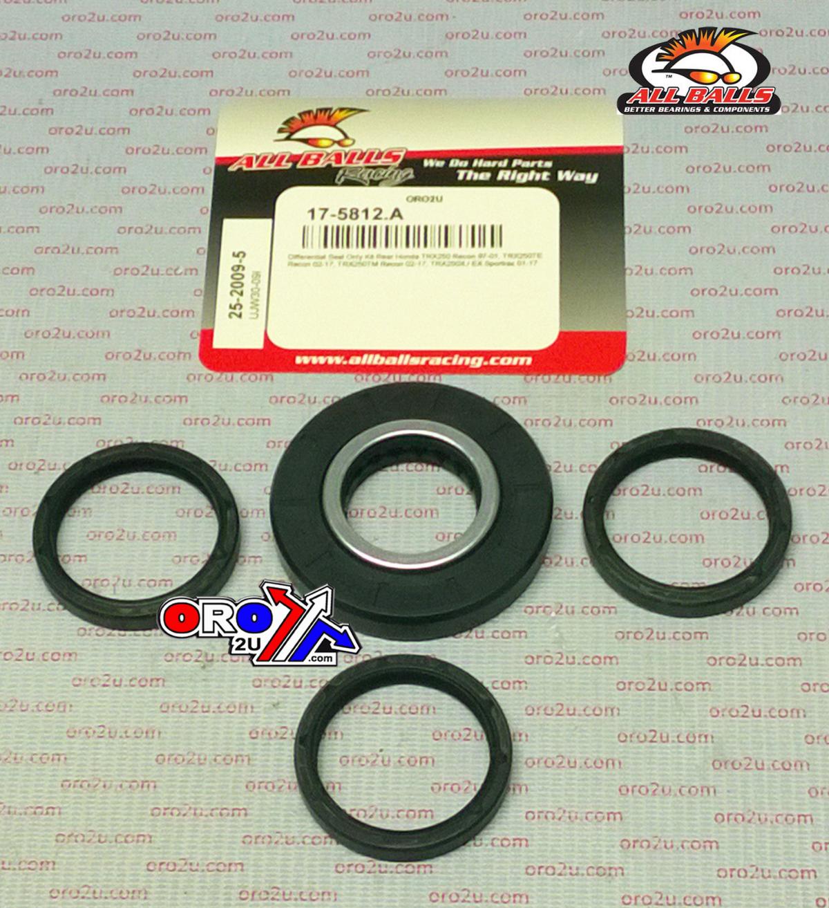 DIFFERENTIAL SEAL KIT TRX250, ALLBALLS 25-2009-5 REAR HONDA thumbnail 2