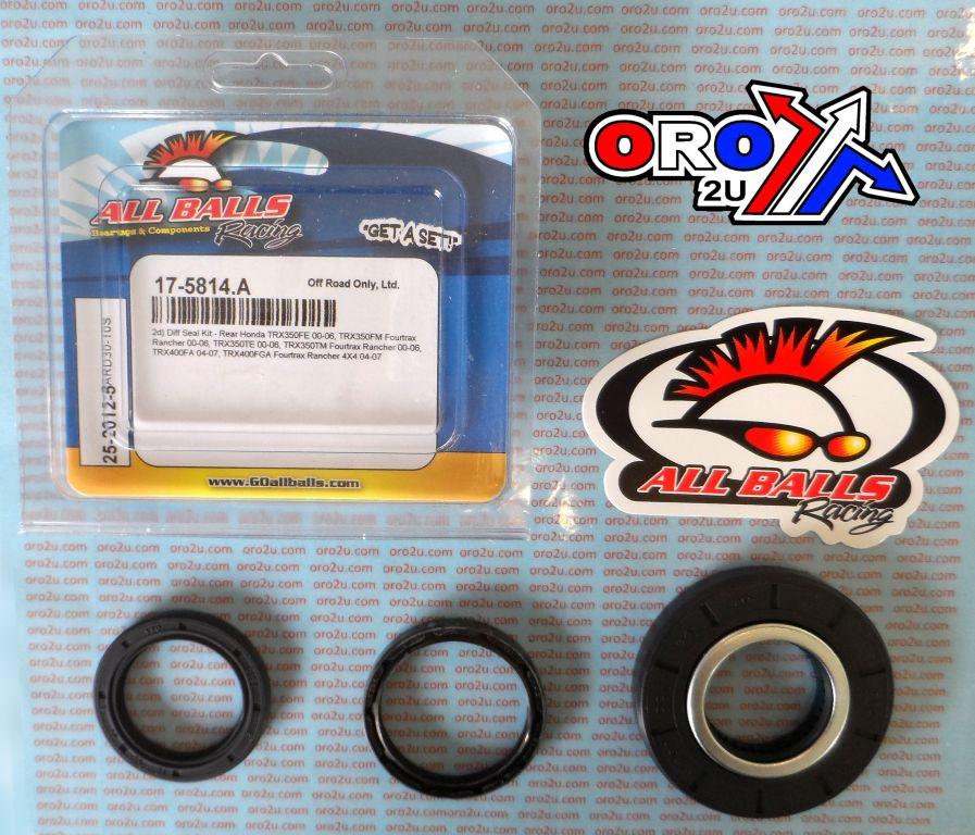 DIFFERENTIAL SEAL KIT, ALLBALLS 25-2012-5 REAR HONDA, Old No. 17-5814.AB thumbnail 2