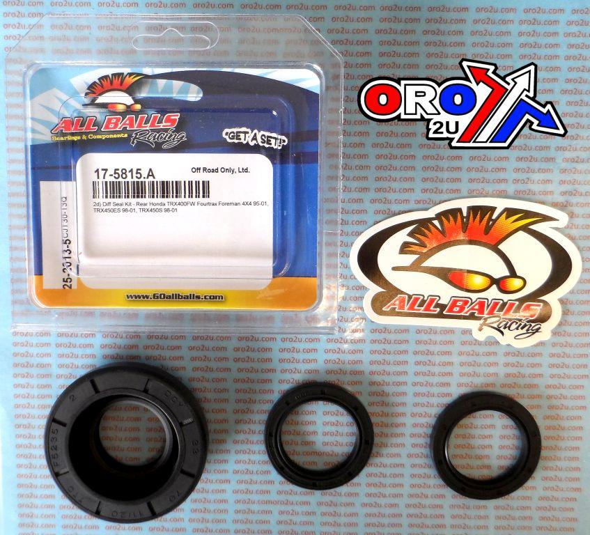 DIFFERENTIAL SEAL KIT TRX, ALLBALLS 25-2013-5 REAR HONDA thumbnail 2