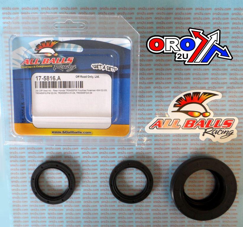 DIFFERENTIAL SEAL KIT, ALLBALLS 25-2014-5 REAR HONDA thumbnail 2