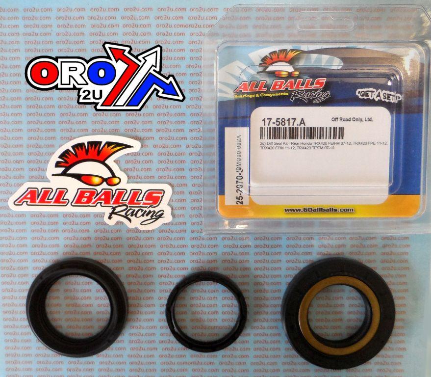 DIFFERENTIAL SEAL KIT TRX420, ALLBALLS 25-2070-5 REAR HONDA thumbnail 2