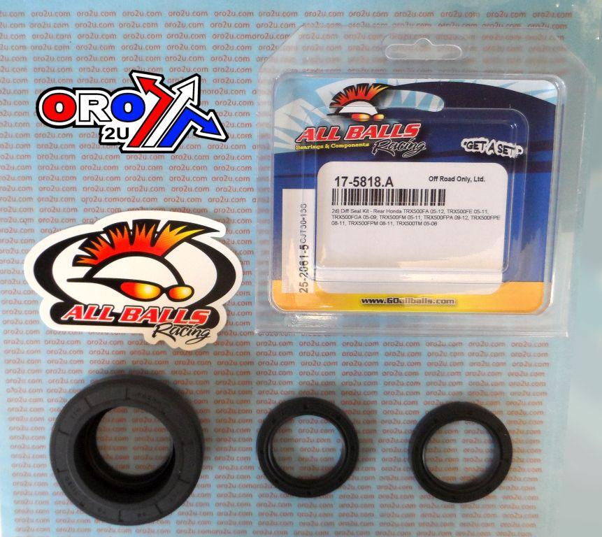 DIFFERENTIAL SEAL KIT TRX500, ALLBALLS 25-2061-5 REAR HONDA thumbnail 2