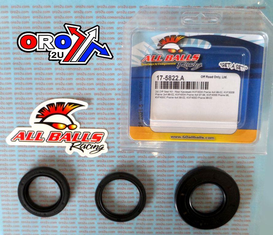 DIFFERENTIAL SEAL KIT KVF ATVs, ALLBALLS 25-2021-5 REAR KAW thumbnail 2