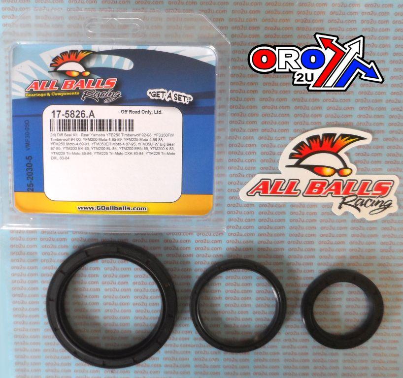 DIFFERENTIAL SEAL KIT YFM, ALLBALLS 25-2030-5 YAMAHA ATV thumbnail 2