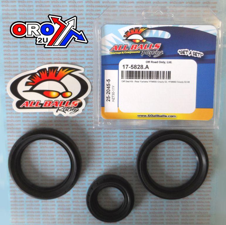 DIFFERENTIAL SEAL KIT YFM, ALLBALLS 25-2045-5 REAR YAMAHA thumbnail 2