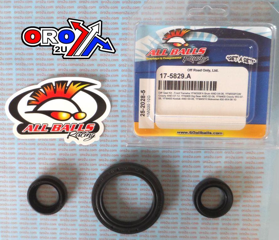 DIFFERENTIAL SEAL KIT YFM, ALLBALLS 25-2028-5 FRONT YAM thumbnail 2