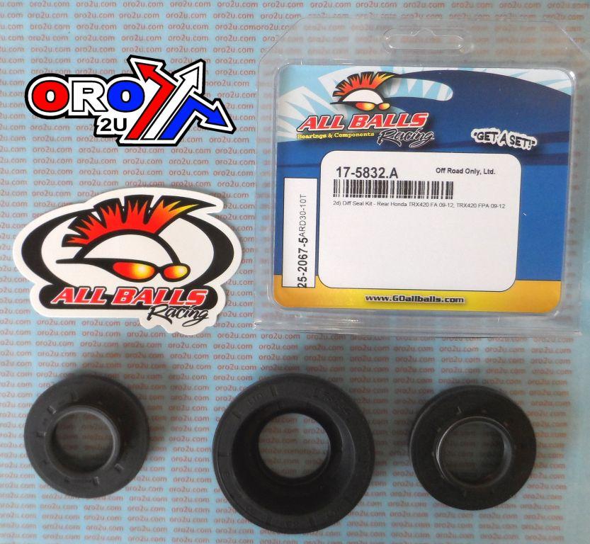 DIFFERENTIAL SEAL KIT TRX420, ALLBALLS 25-2067-5 REAR HONDA thumbnail 2